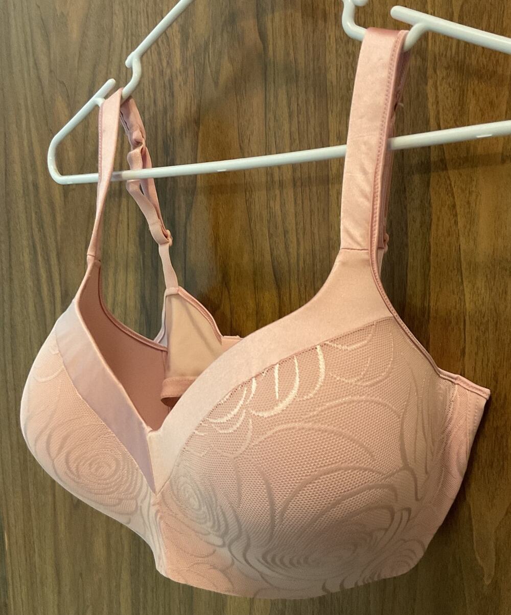 NWT Playtex 40DD T-Shirt Bra 4823 Perfectly Smooth Wireless Pink Floral